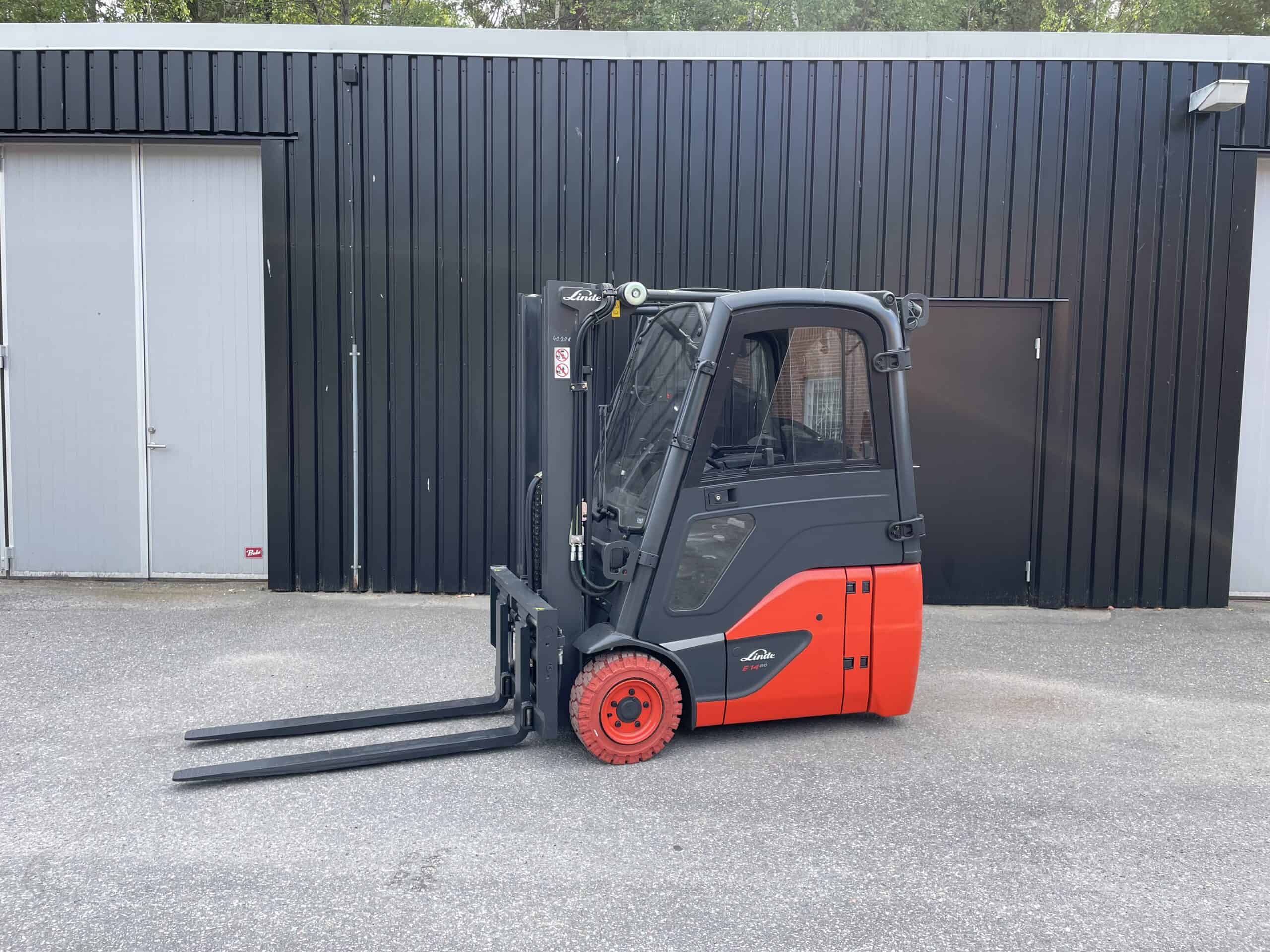 Begagnad motviktstruck 1,4 ton Linde